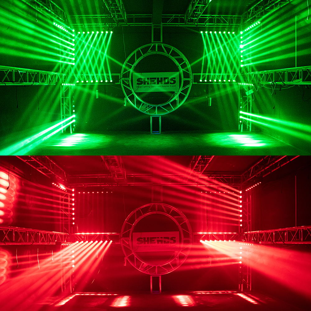SHEHDS LED Beam 8x12W RGBW Moving Head Lighting For Wedding DJ Show