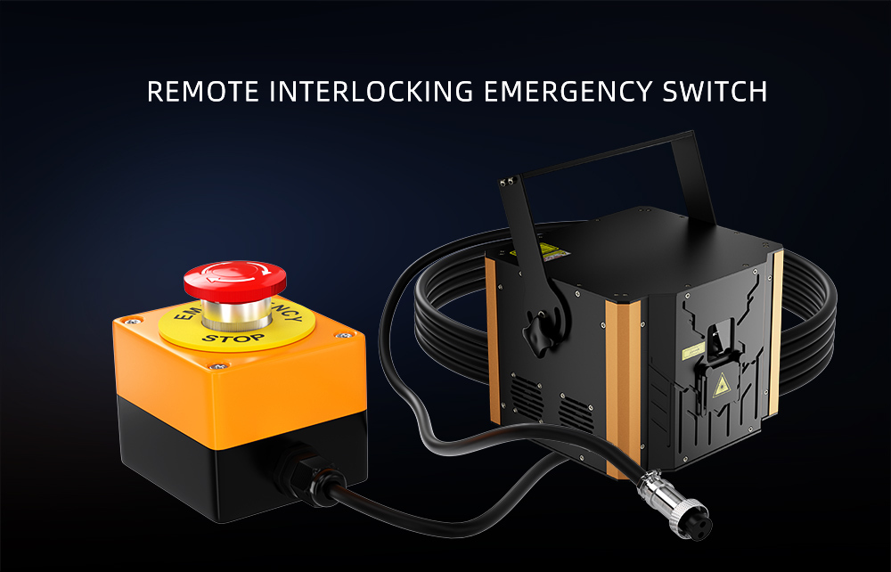 SHEHDS 3/5/10 Meter Laser Light Remote Interlock Emergency Switch