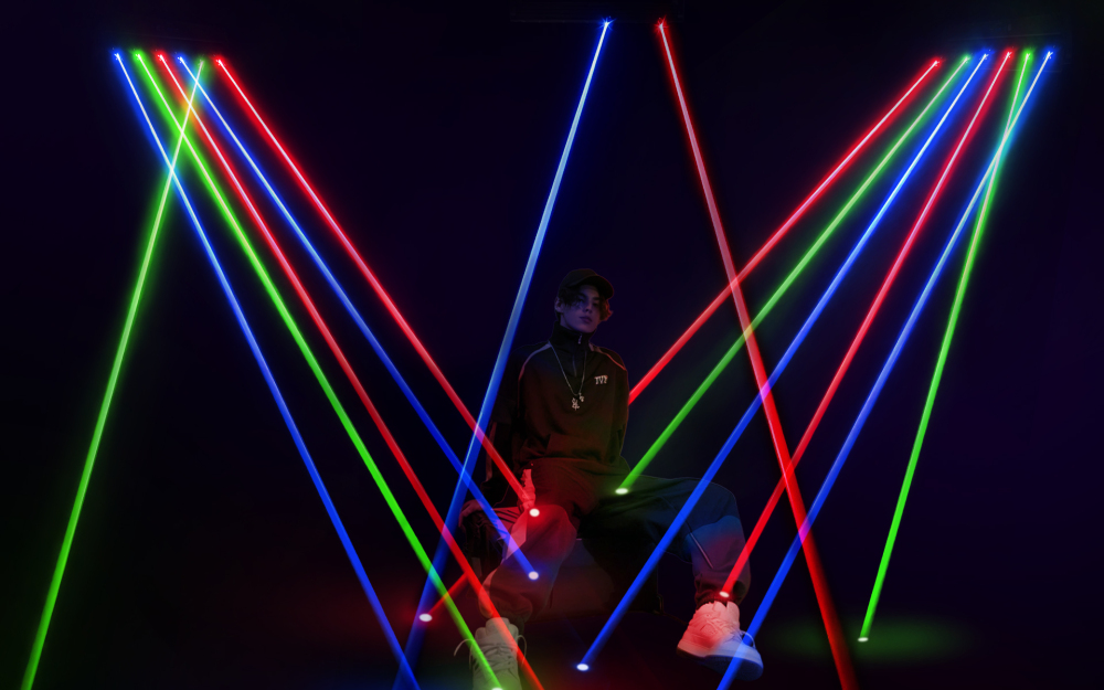 Laser Moving Bar 6x500mw 6 Eyes RGB Stage Effect Beam Moving Head Lighting DJ Party Disco Wedding Stage