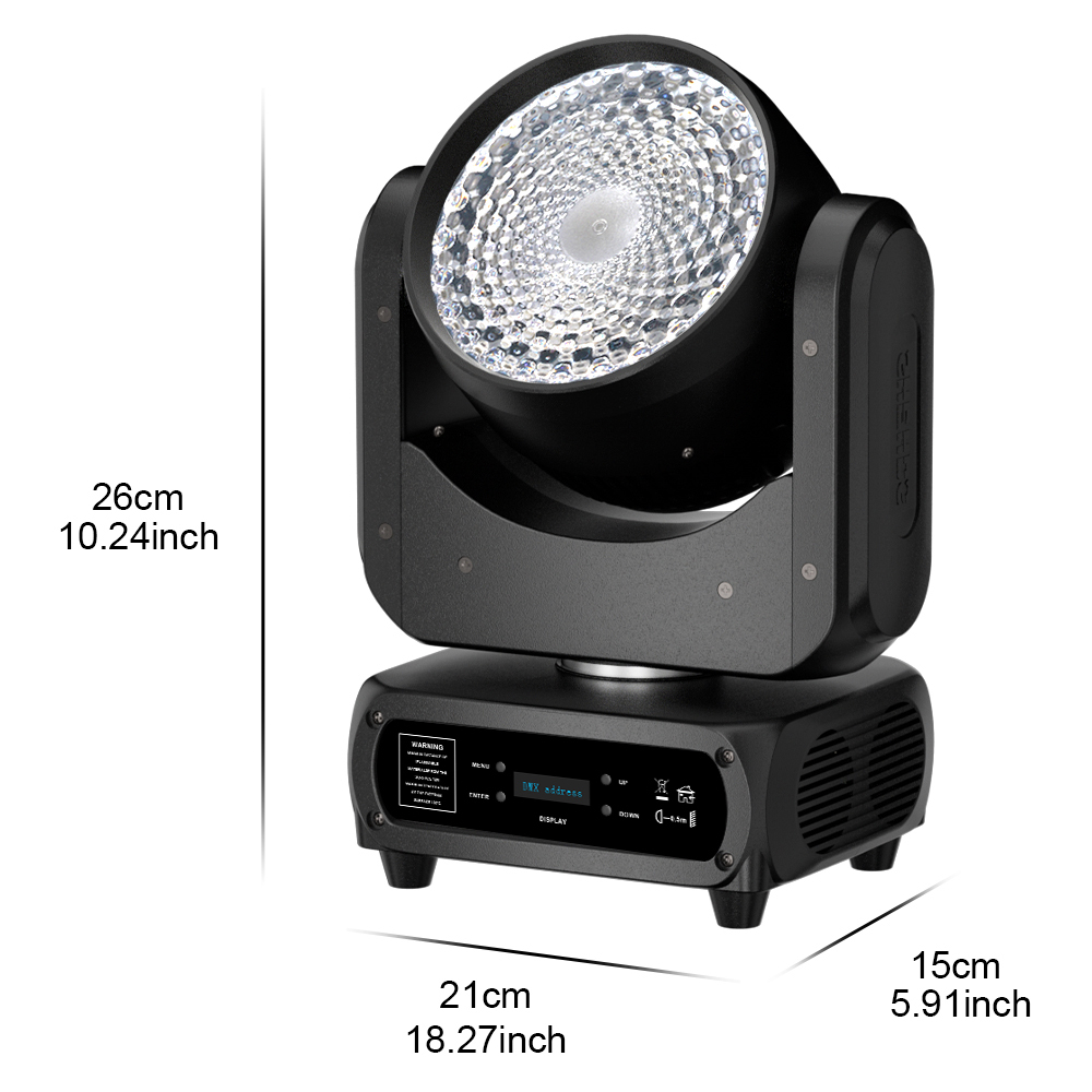 SHEHDS LED 120W RGBW 4in1 Color Mixing Wash Moving Head Light For Party Wedding Club