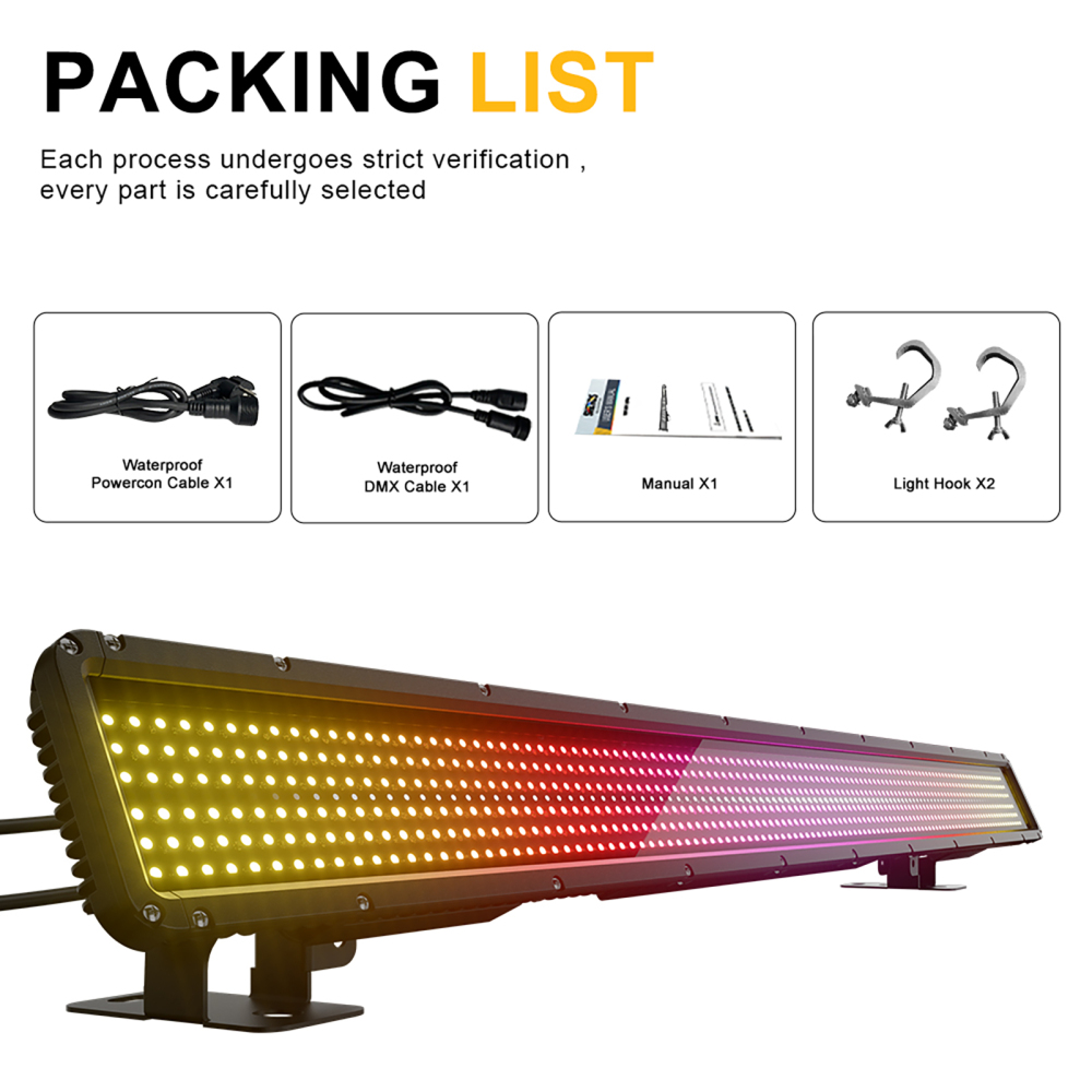 SHEHDS Waterproof LED 250W 16-Pixel Strobe Light For Wedding party