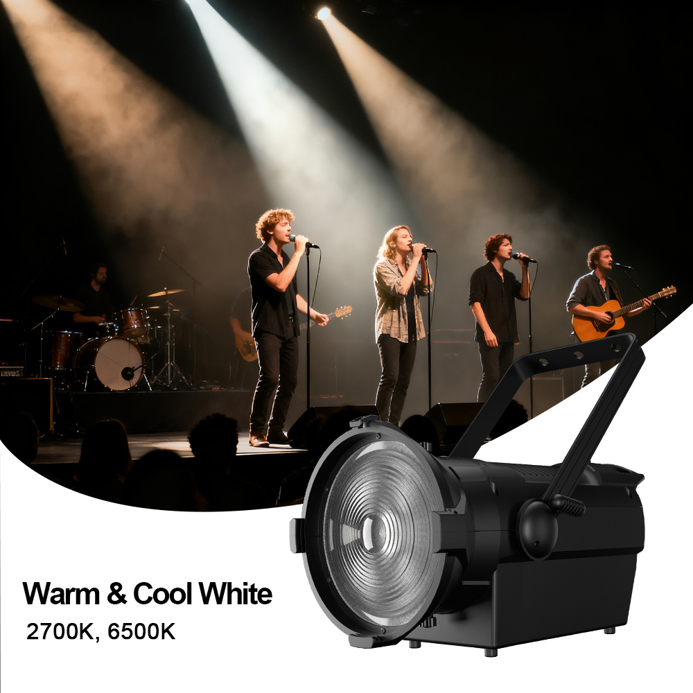 SHEHDS LED 350W  Warm+Cool White Theater Spotlight
