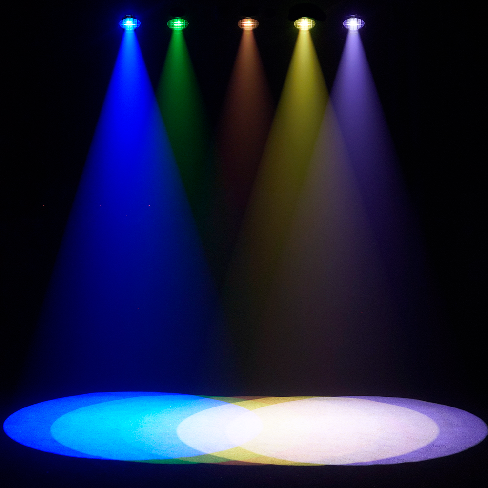 SHEHDS LED 350W Optical Zoom LEKO RGBLAC Profile Spotlight For Theater Church