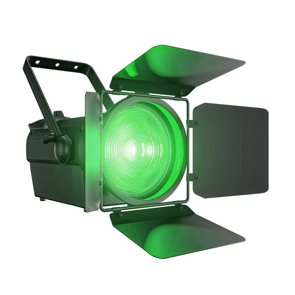 SHEHDS LED 350W Warm+Cool White/RGBW/RGBL/RGBWAUV/RGBLAC Theater Fresnel lens Spotlight For Church Theater