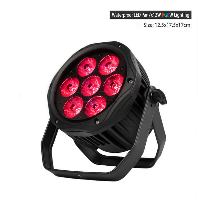 SHEHDS LED 7x12W RGBW /7x18 RGBWA+UV Waterproof Par Lighting For Outdoor Stage Night Club DJ