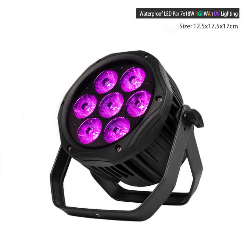 SHEHDS LED 7x12W RGBW /7x18 RGBWA+UV Waterproof Par Lighting For Outdoor Stage Night Club DJ