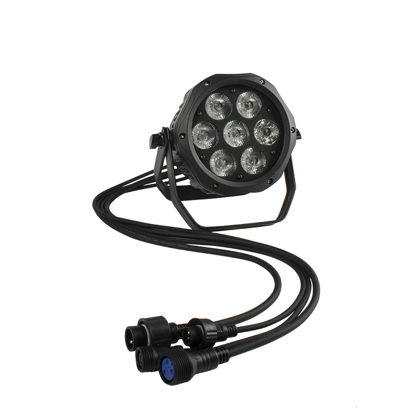 SHEHDS LED 7x12W RGBW /7x18 RGBWA+UV Waterproof Par Lighting For Outdoor Stage Night Club DJ