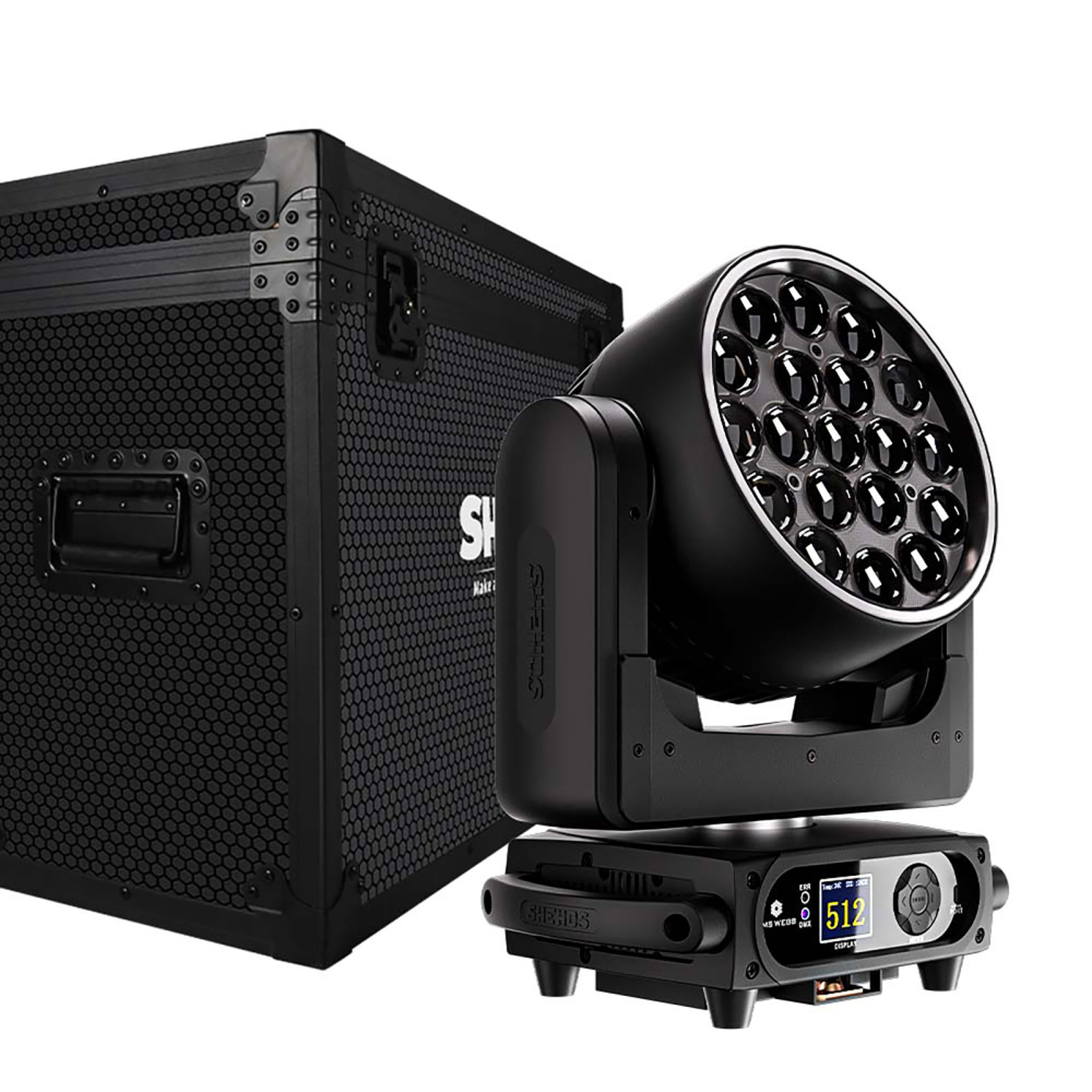 SHEHDS LED Beam+Wash 19x15W RGBW Zoom Lighting For Musical Theater Dance Hall