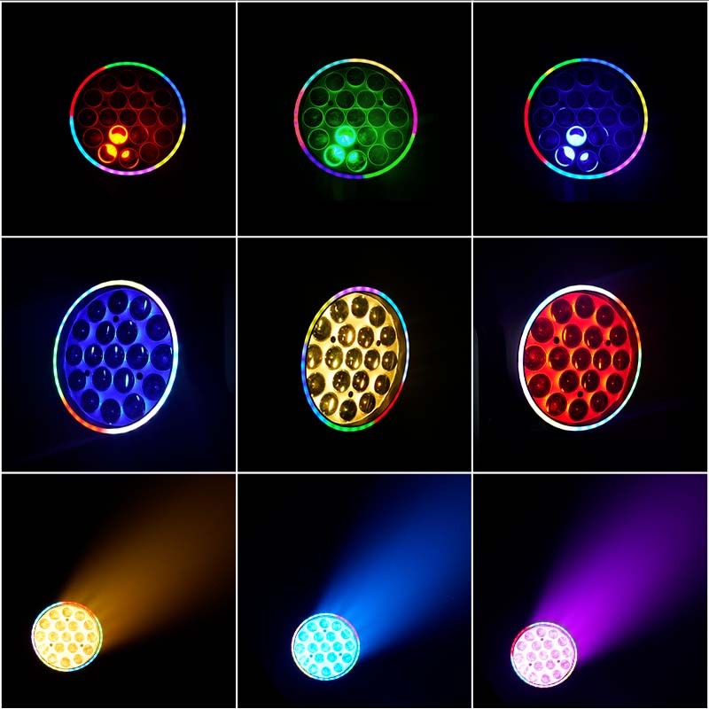 JMS WEBB LED Beam+Wash 19x20W RGBWAUV Zoom Lighting for Church Wedding Concert