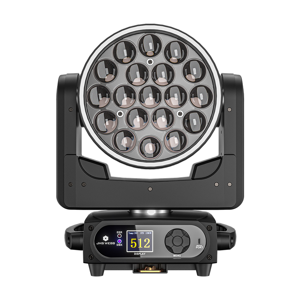 SHEHDS LED Beam+Wash 19x15W RGBW Zoom Lighting For Musical Theater Dance Hall