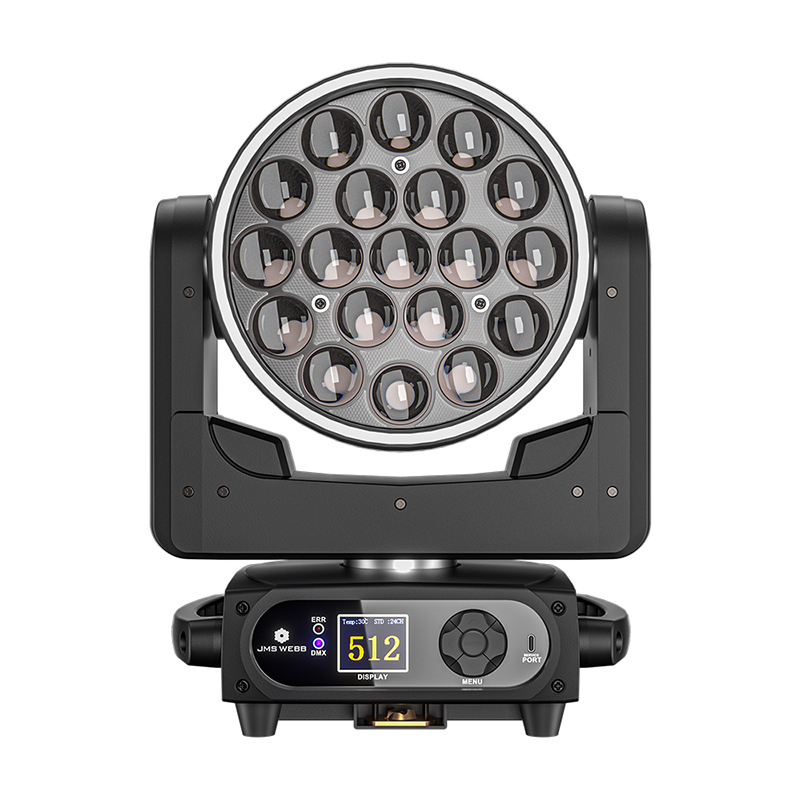 JMS WEBB LED Beam+Wash 19x20W RGBWAUV Zoom Lighting for Church Wedding Concert