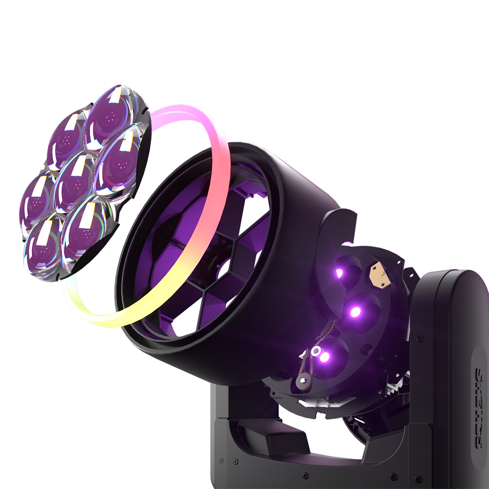 JMS WEBB  Bees Eyes New LED Beam+Wash  7x40W RGBW/RGBL/RGBLAC Zoom Light