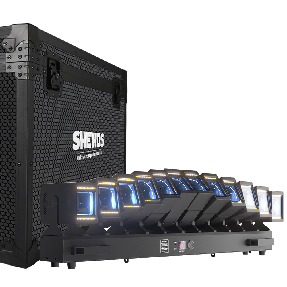 GalaxyJet LED Beam 12x60W RGBW Moving head Matrix Lighting with Ring