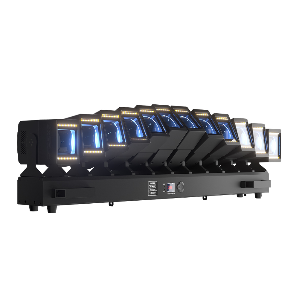 GalaxyJet LED Beam 12x60W RGBW Moving head Matrix Lighting with Ring