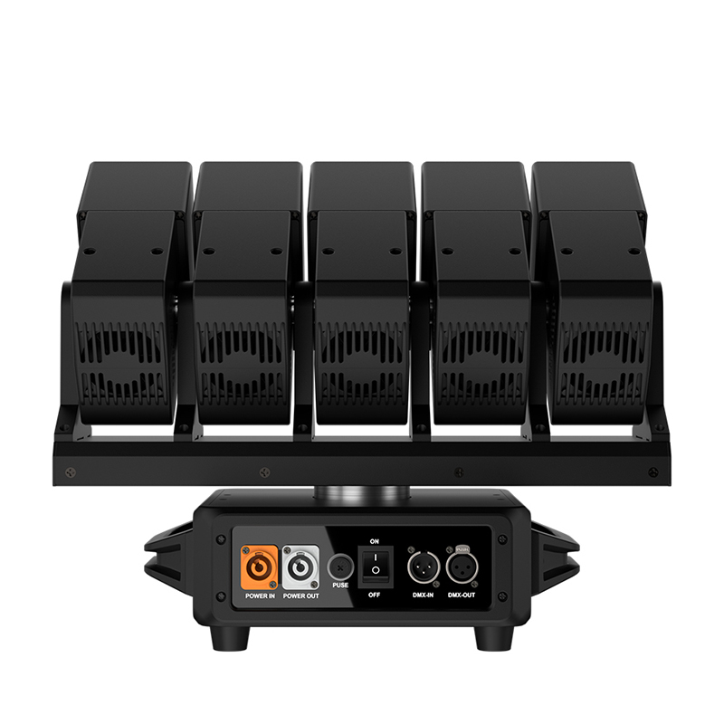 GalaxyJet LED Beam 5x60W RGBW Moving head Matrix Lighting with Ring For Club Party