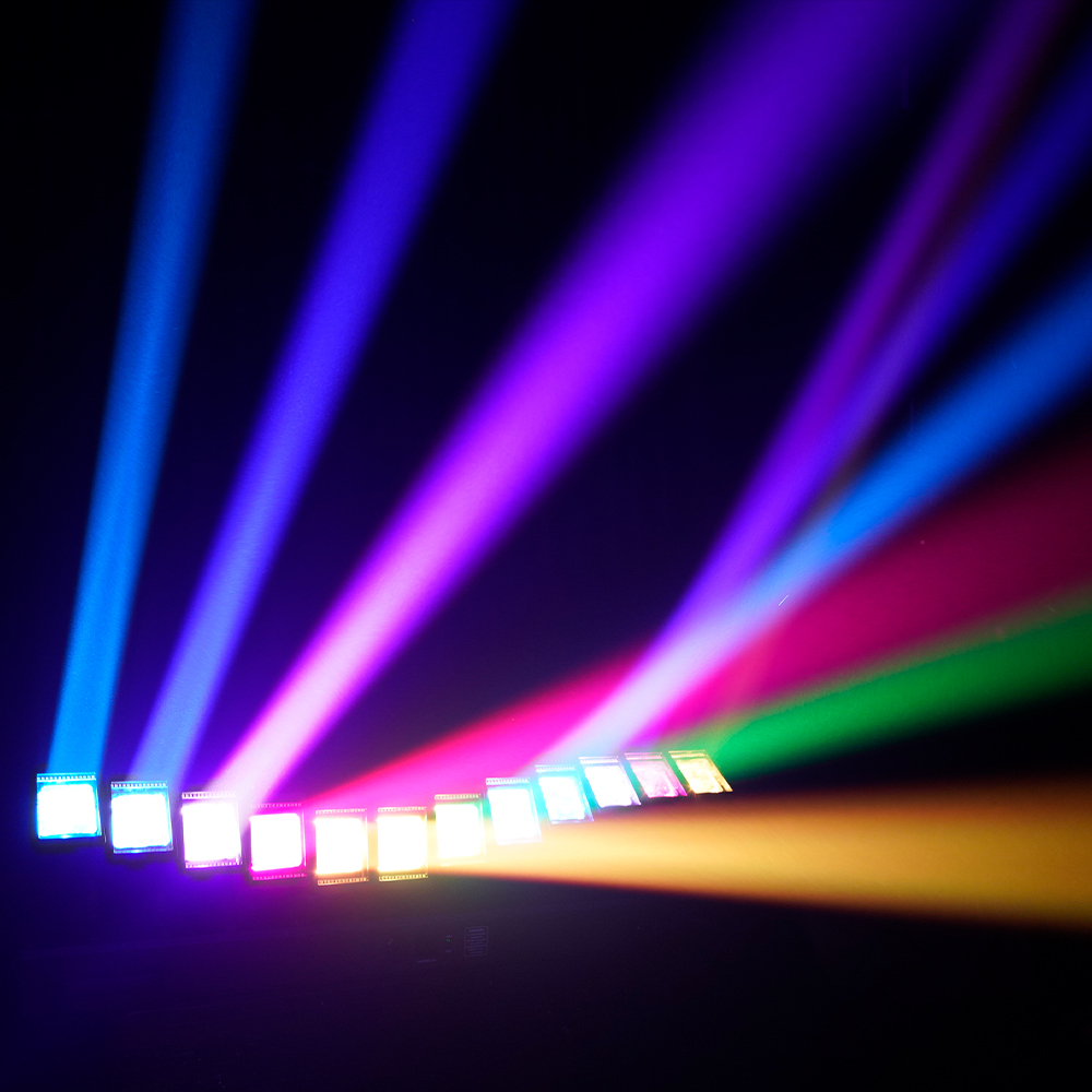 GalaxyJet LED Beam 12x60W RGBW Moving head Matrix Lighting with Ring