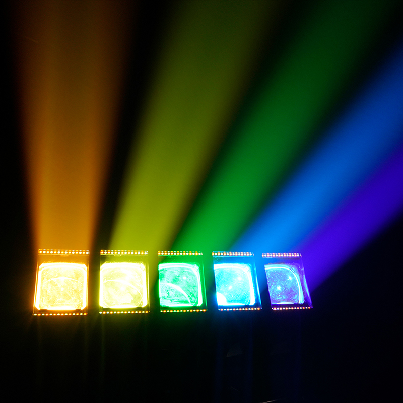 GalaxyJet LED Beam 5x60W RGBW Moving head Matrix Lighting with Ring For Club Party
