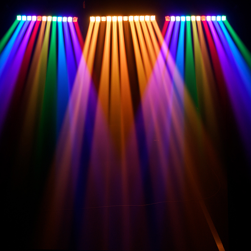 GalaxyJet LED Beam 12x60W RGBW Moving head Matrix Lighting with Ring