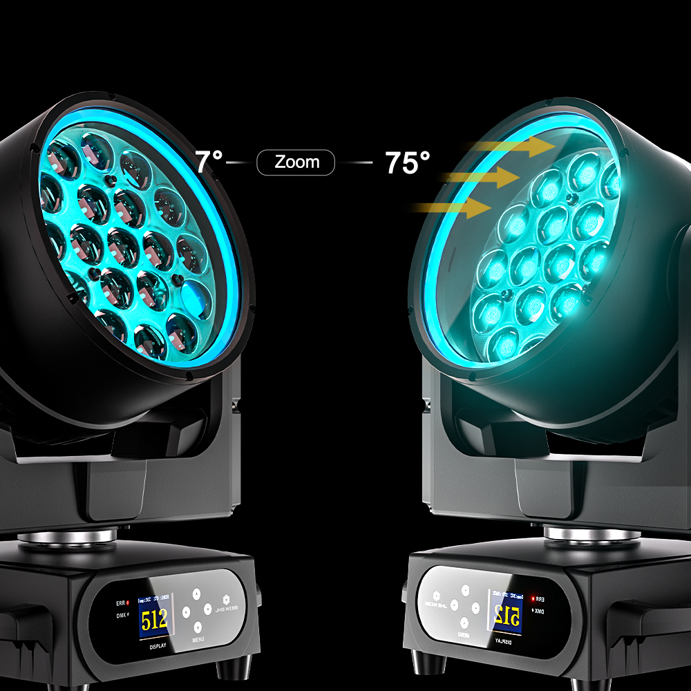 JMS WEEB Waterproof LED Beam Wash 19x20W RGBWAUV/ RGBLAC Zoom Lighting for Night Club Music Festival