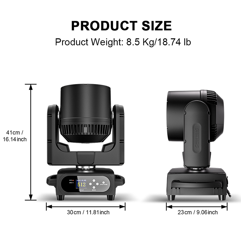 Waterproof LED Beam+Wash 7x40W RGBW/RGBL/RGBLAC Zoom Light for Weding Concert