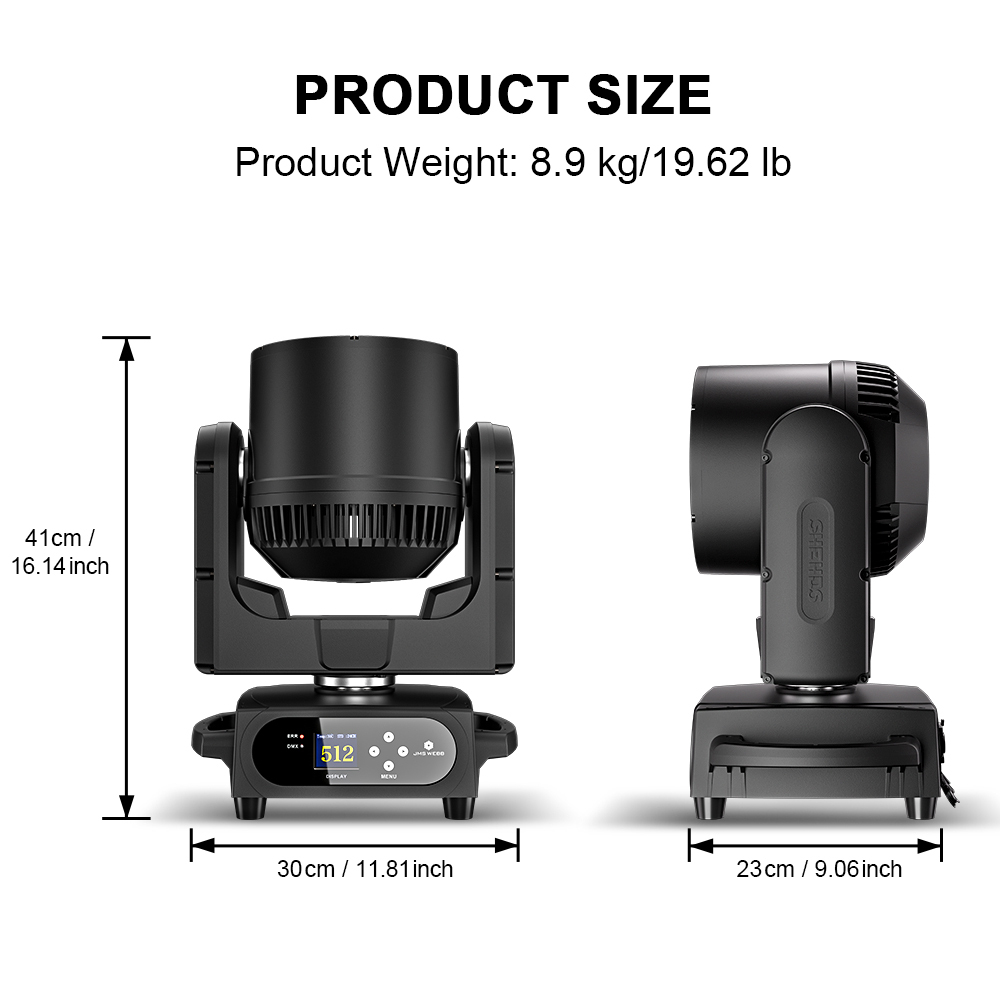 JMS WEEB Waterproof LED Beam+Wash Bees Eyes 7x40W RGBW Zoom Light