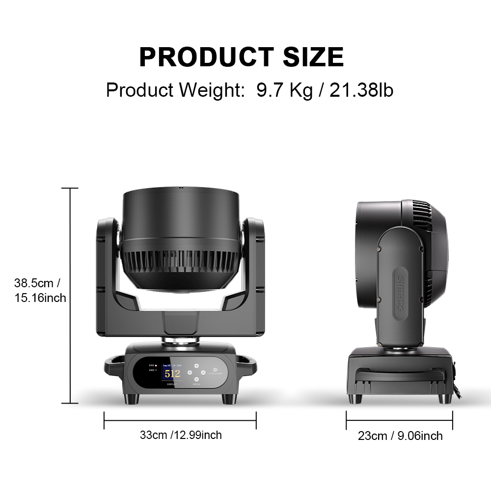 JMS WEBB Waterproof LED Beam+Wash 19x25W RGBW Zoom Lighting for Night club DJ