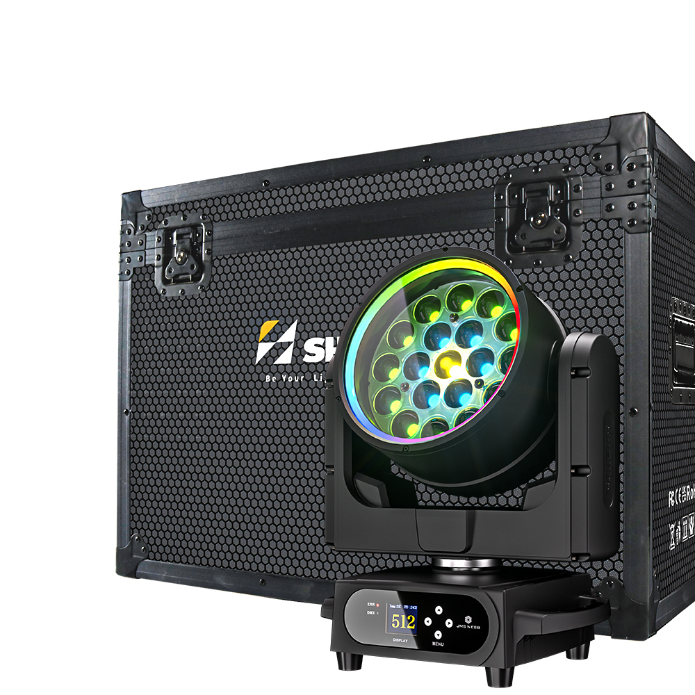 JMS WEBB Waterproof LED Beam+Wash 19x25W RGBW Zoom Lighting for Night club DJ