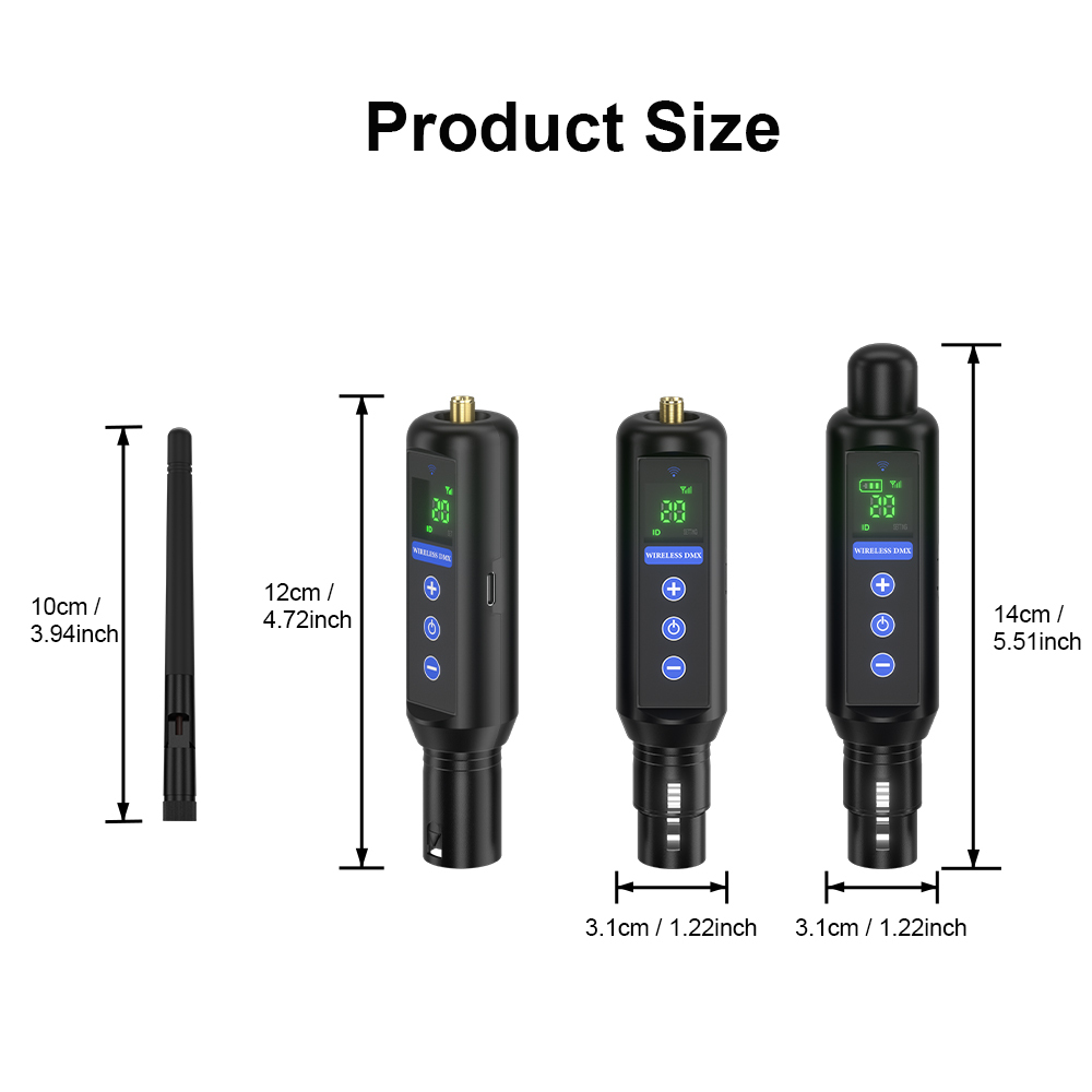 SHEHDS 1 wireless transmitter + 3 rechargeable wireless receivers