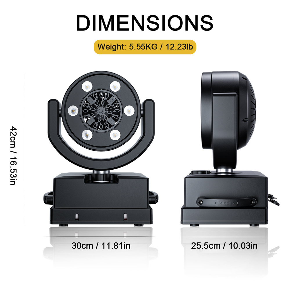 SHEDHS  LED 100W /Rechargeable 100W Moving Head Bubble Machine For Gig Wedding Party
