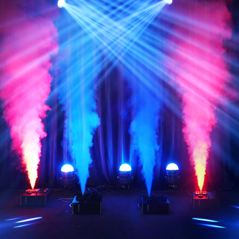 SHEHDS LED 24x3W RGB Somke Machine For Gig Wedding Party