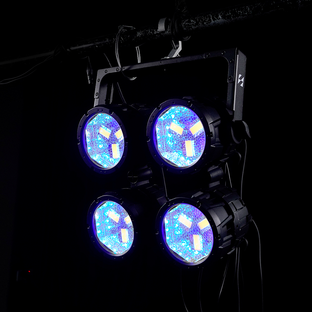 SHEHDS 100W Waterproof Linkable Retro Style LED Par Light with Mobile App Control