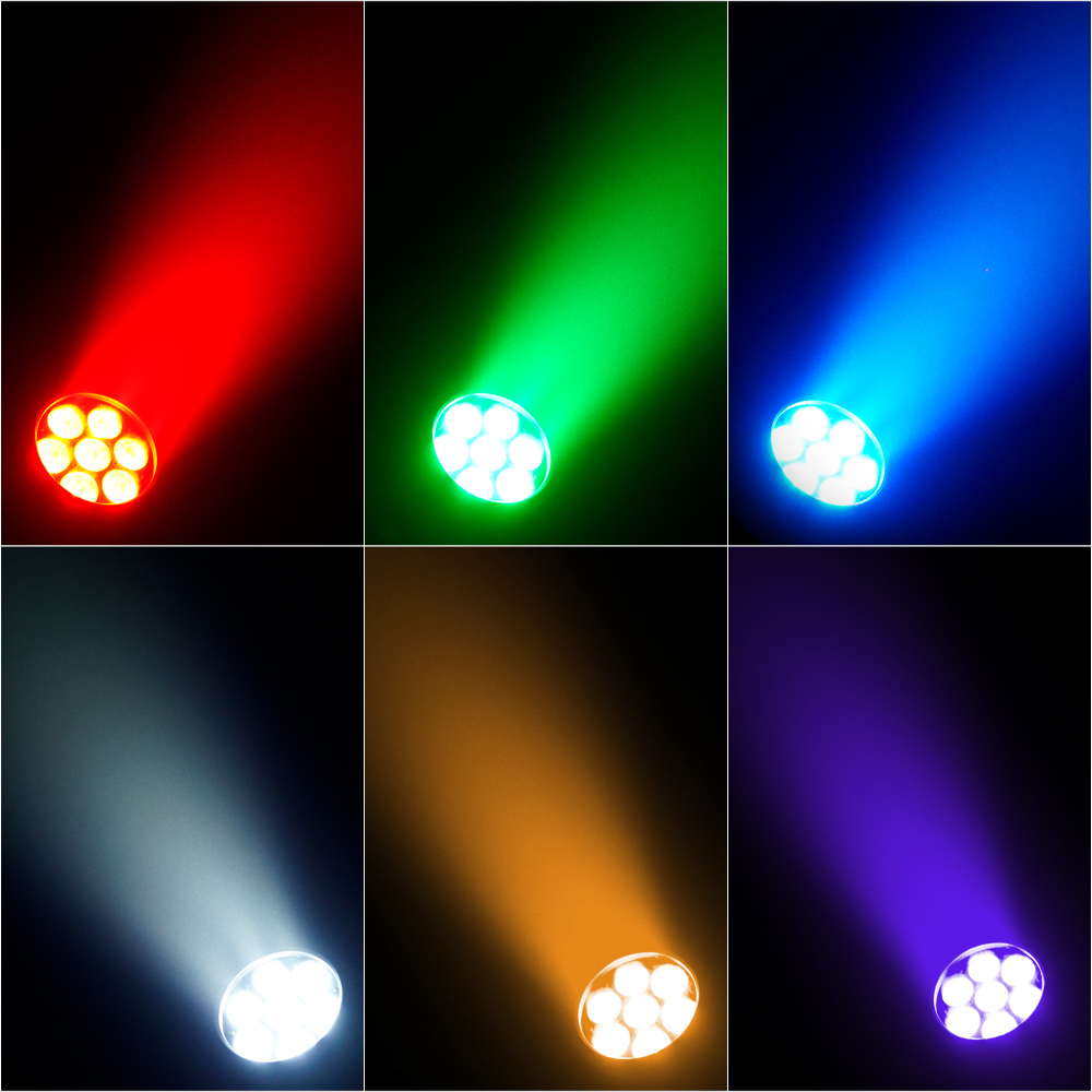 SHEHDS 7x18W RGBWA+UV&RGBLAC Waterproof Linkable LED Par Light with Mobile App Control For Concert Outdoor