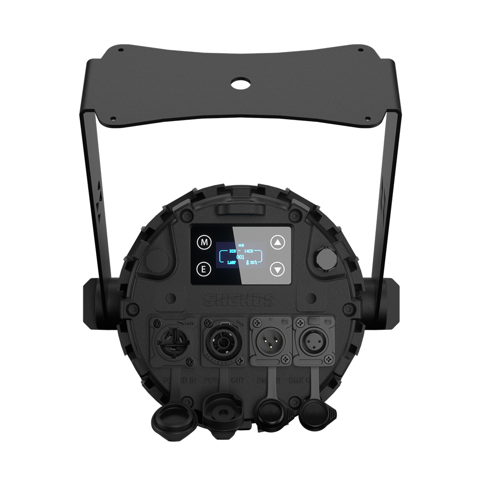 SHEHDS 150W Waterproof Linkable COB RGBLAC Par Light with Mobile App Control
