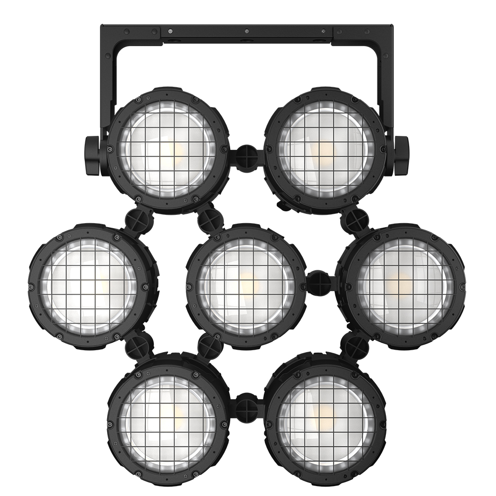 SHEHDS 150W Waterproof Linkable COB RGBLAC Par Light with Mobile App Control
