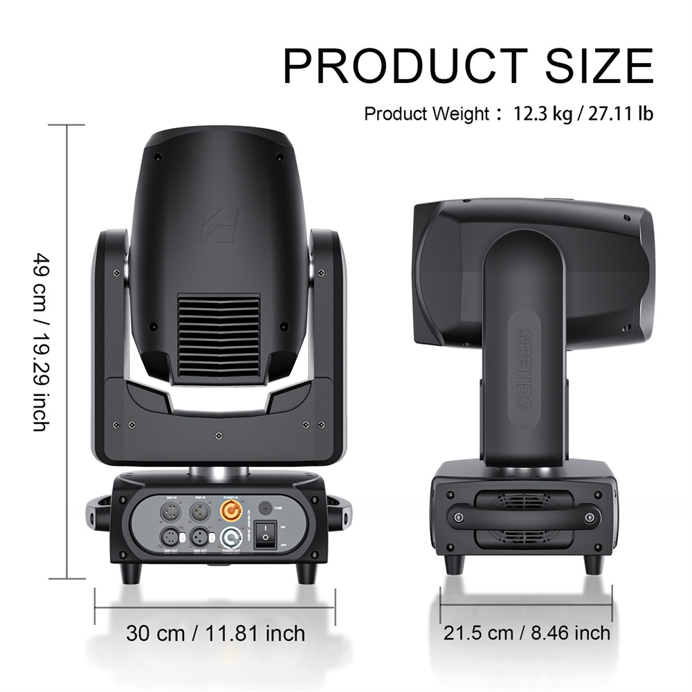 SHEHDS Mobile App Beam 230W 7R Moving Head Lighting For DJ Party