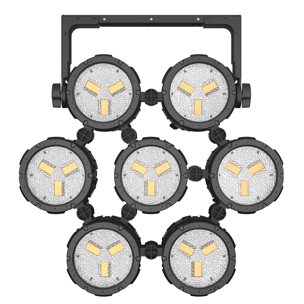 SHEHDS 100W Waterproof Linkable Retro Style LED Par Light with Mobile App Control