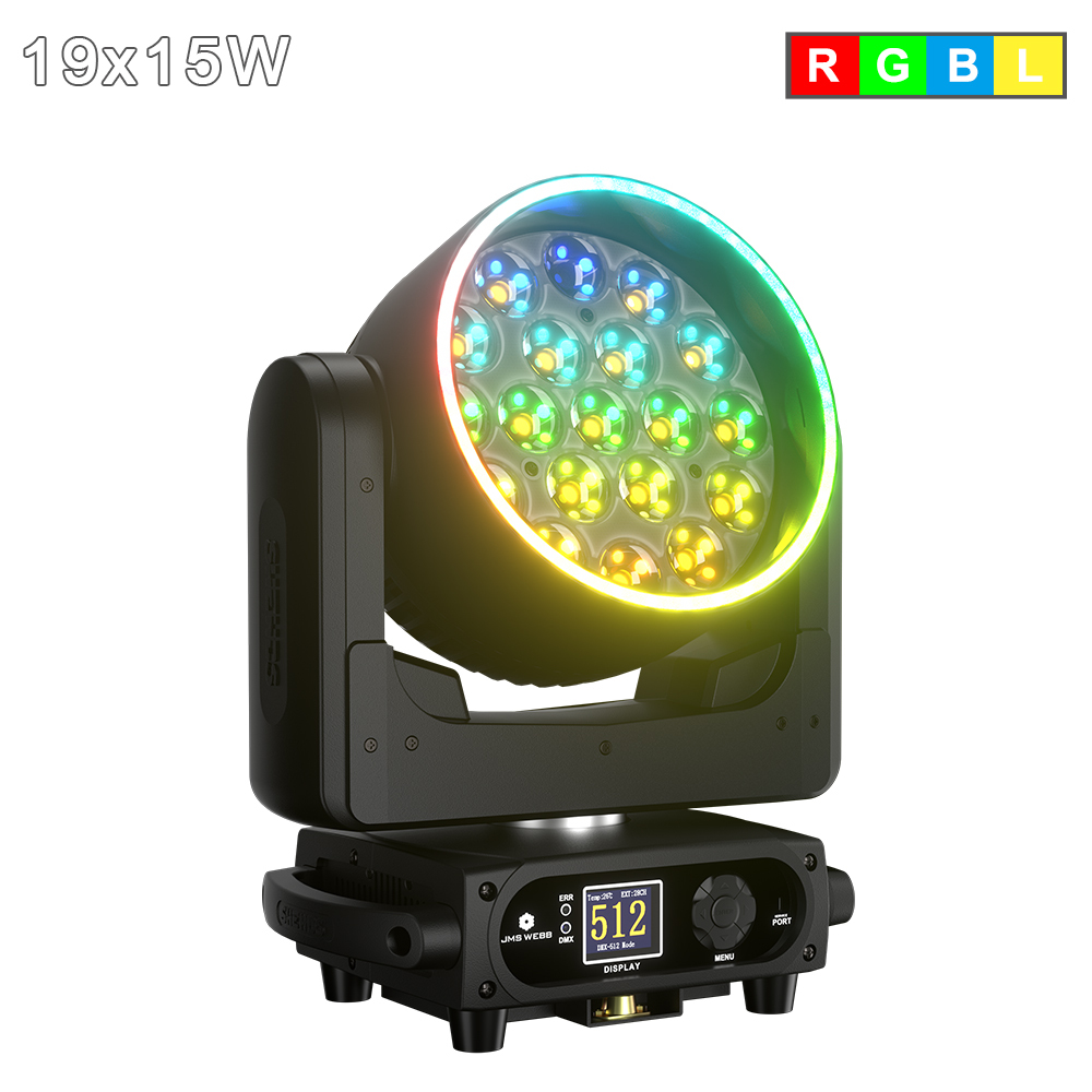 (App control) 19X15W/20W/25W  LED Zoom & Wash with Pixels Moving Head