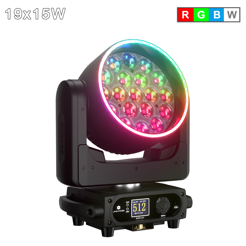 (App control) 19X15W/20W/25W  LED Zoom & Wash with Pixels Moving Head