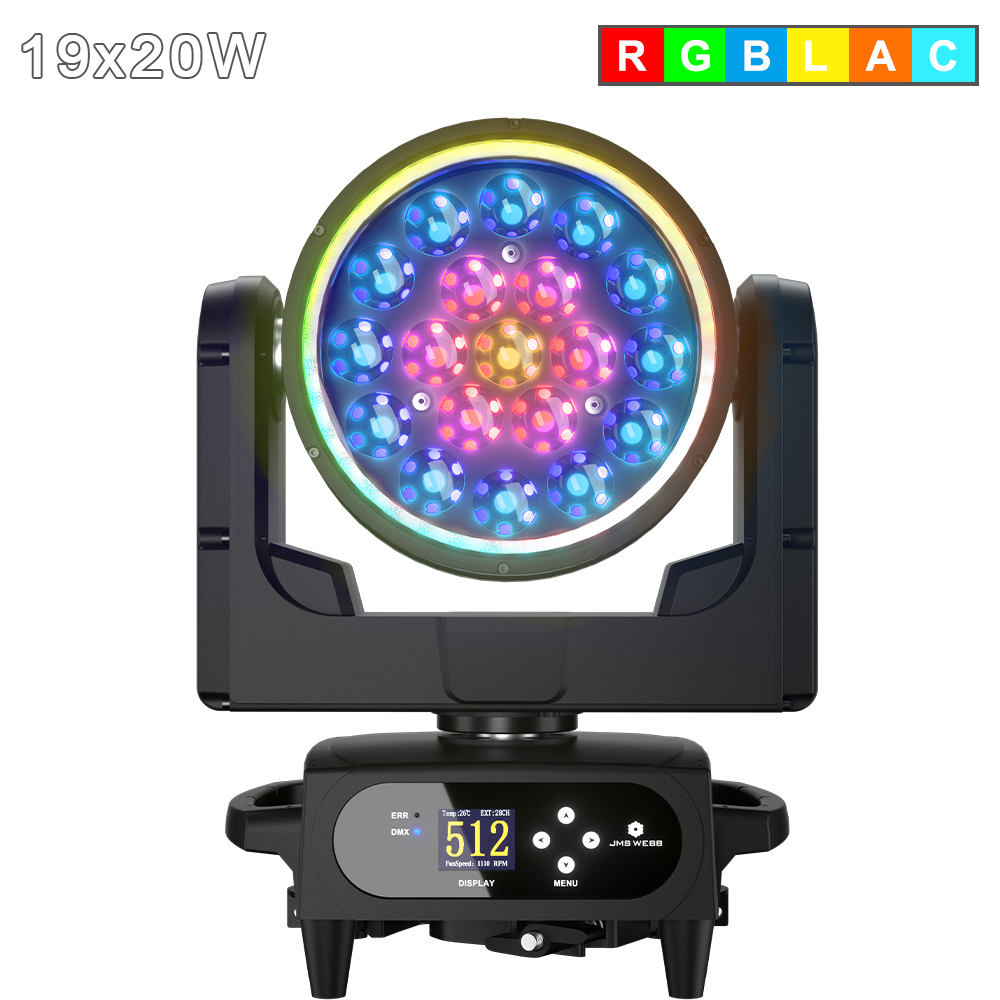 (App control) 19X15W/20W/25W  Waterproof LED Zoom & Wash with Pixels Moving Head