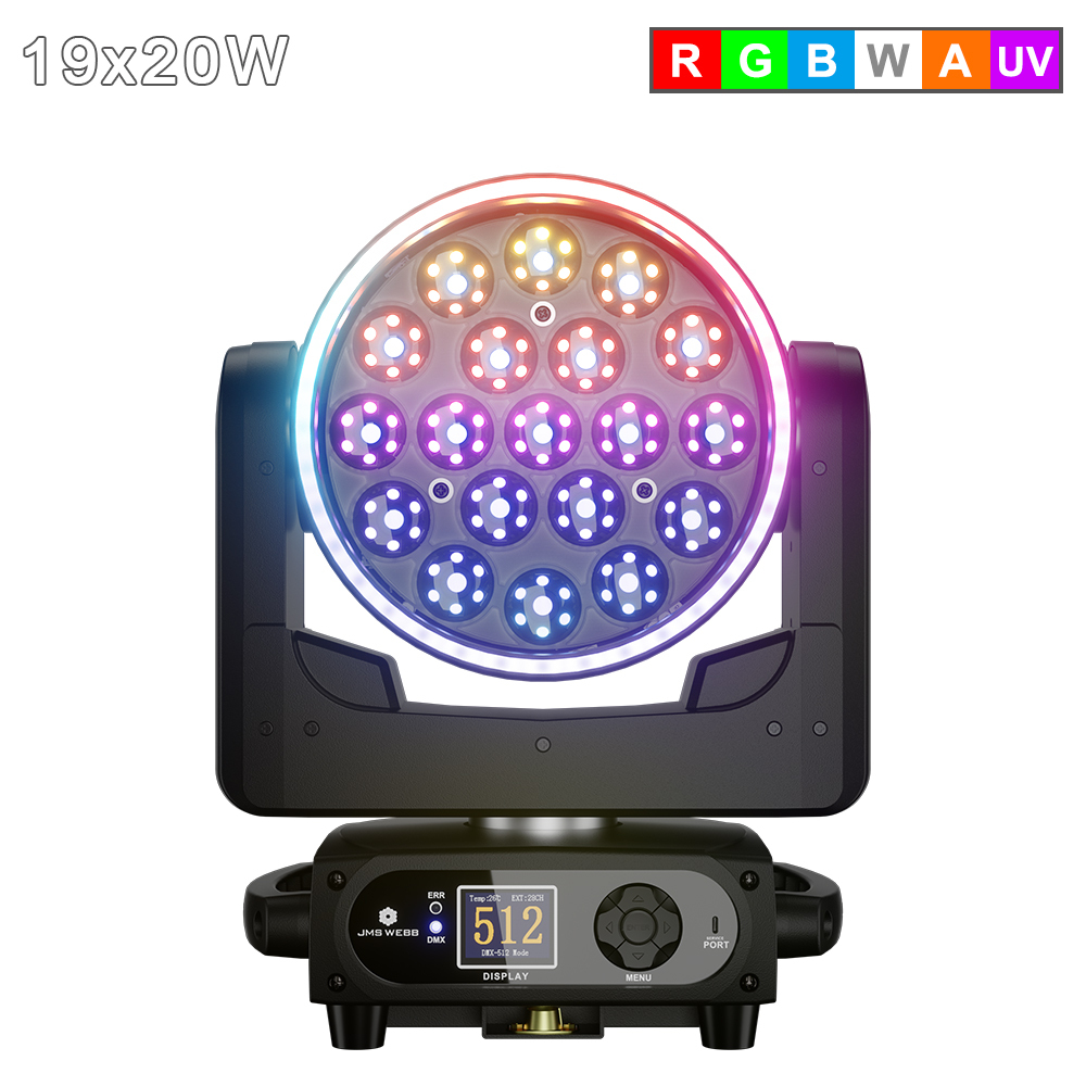(App control) 19X15W/20W/25W  LED Zoom & Wash with Pixels Moving Head