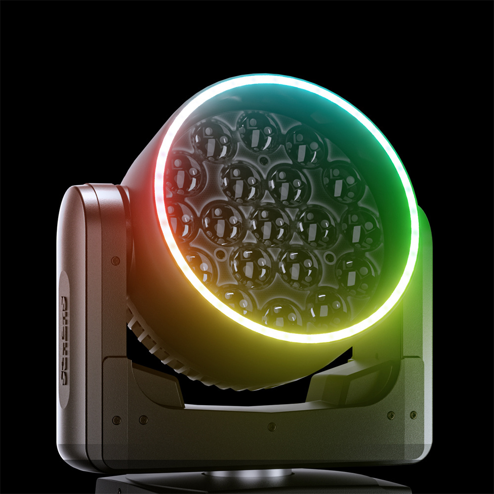 (App control) 19X15W/20W/25W  LED Zoom & Wash with Pixels Moving Head