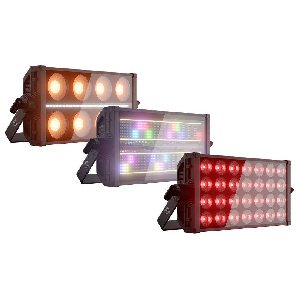 Shehds LED 350W 28Pcs Flood & 8Pcs Blinder & Strobe Light For DJ Party Concert