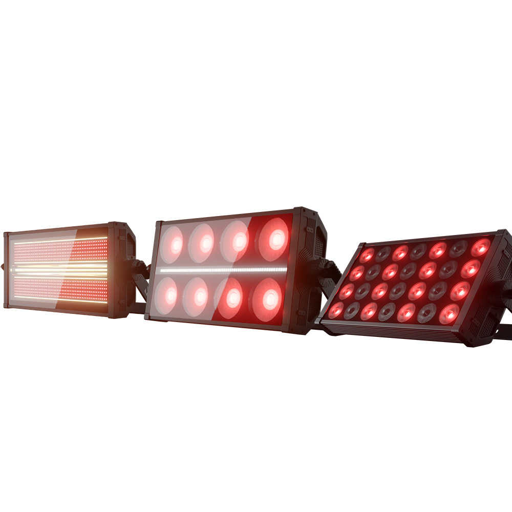 Shehds LED 350W 28Pcs Flood & 8Pcs Blinder & Strobe Light For DJ Party Concert