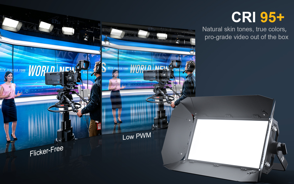 Shehds LED 200W Warm+Cool White&RGBW+Warm White Panel Light