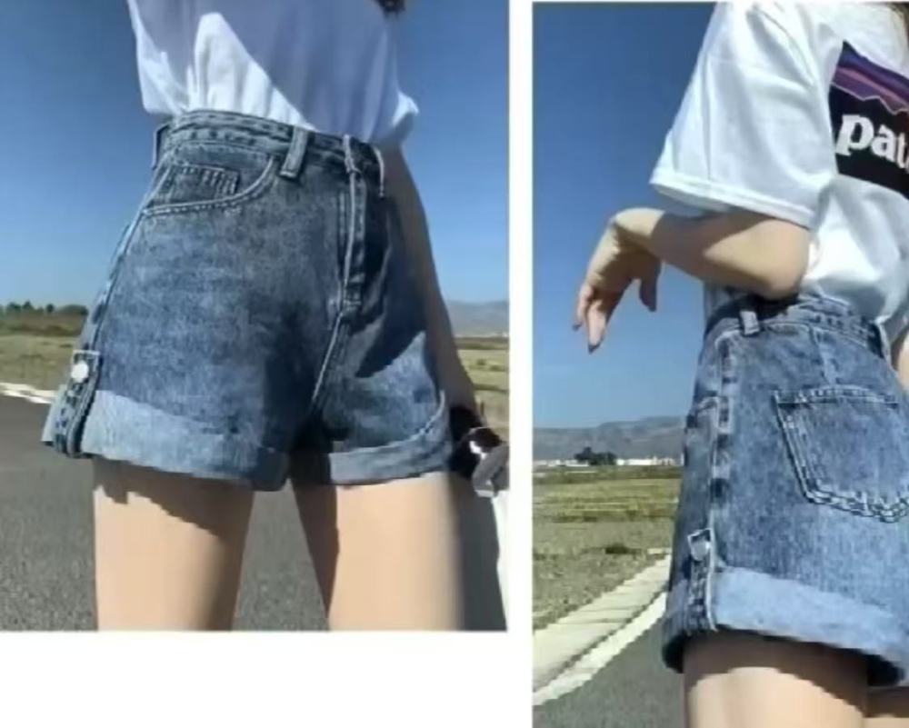 Denim shorts