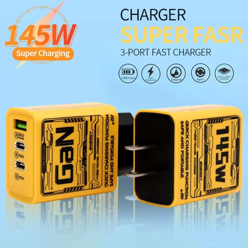 Xiaomi 145W PD USB Charger Super Quick Charge Fast โทรศัพท์ Charger Adapter สําหรับ iPhone Samsung Huawei Xiaomi 3 พอร์ต EU/US/UK Plug
