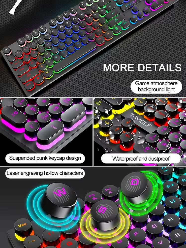 SHADOW Mechanical Feeling, คีย์บอร์ด, คอมพิวเตอร์ตั้งโต๊ะ, แล็ปท็อป, เกม eSports, คีย์บอร์ดแบบมีสายเรืองแสง