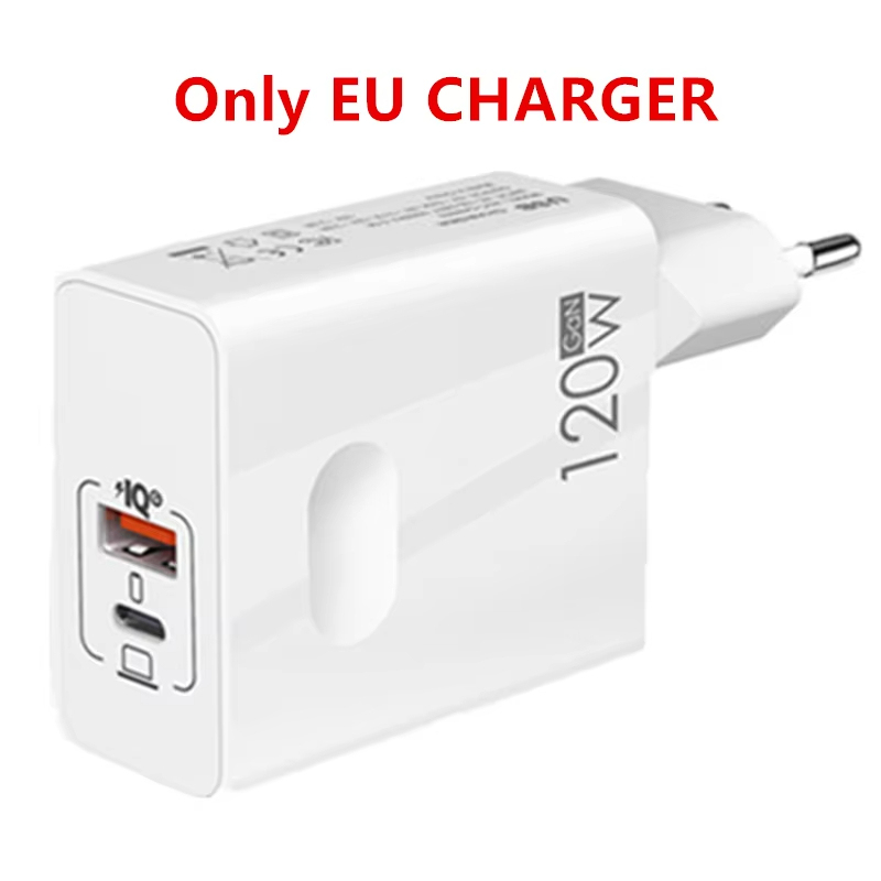 120วัตต์ที่ชาร์จเร็วสาย USB Type C อะแดปเตอร์สำหรับ3.0 iPhone Xiaomi Samsung OnePlus Pixel