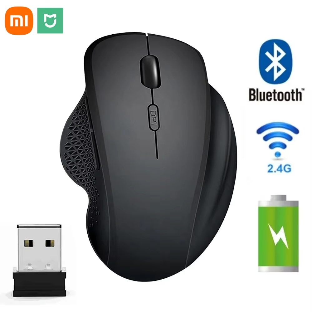 เสี่ยวหมี่เม้าส์ไร้สาย Mijia, เมาส์คอมพิวเตอร์ไร้สาย1600DPI เมาส์บลูทูธที่ชาร์จได้ตามหลักสรีรศาสตร์สำหรับแล็ปท็อป/โน้ตบุ๊ก/iPad/แท็บเล็ต/Mac