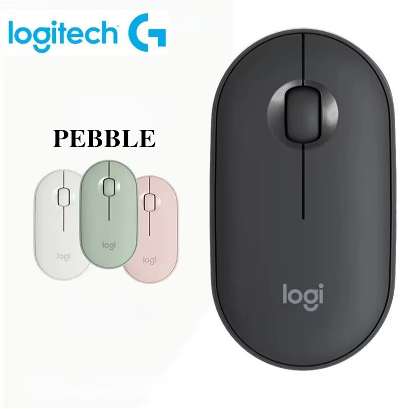 Logitech Pebble M350แล็ปท็อป Mouse Tablet บลูทูธไร้สายเม้าส์และบางเงียบสำนักงาน2 in 1แบตเตอรี่/USB หุ้นมินิ